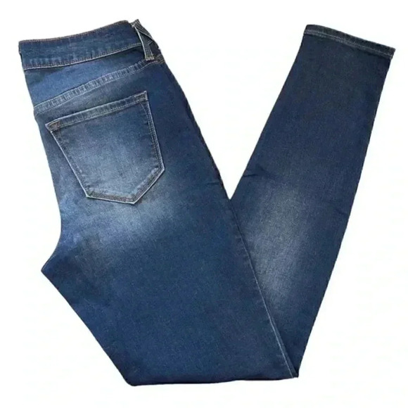 Old Navy Rockstar Skinny Jeans Distressed Denim Mid  Rise Blue Size 2/26 - Picture 15 of 16